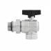 Кран шаровый с американкой угловой Raftec GOLD PN50 ВН 1' GRDA03