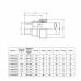 GEBO QUICK QT затискний трійник з різьбою DN32 40-42.9 x1 1/4' x40-42.9мм