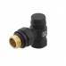 Комплект для підключення радіатора кутовий Raftec BLACK 1/2' DKTU11-B