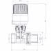 Кран радіаторний термостатичний Raftec 3/4 'TKRP02