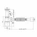 Сифон для миття Polmark 1 1/2'x40 з литим випуском та гофротрубою 40x40/50 PM 40 SF 20 03