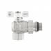 Кран угловой с американкой Raftec WHITE DN15 1/2' с антипротечкой бабочка