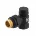 Комплект для підключення радіатора кутовий Raftec BLACK 1/2' DKU11-B