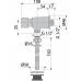 Кнопочный сливной вентиль для писсуара Alcaplast ATS001